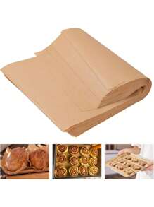 100/50 ورقة شمعية مقاومة للشحوم لورق الخبز ، بطانات صينية الهواء المقلي ، ورق وجبات وبيتزا مقاومة للالتصاق ، أدوات مطبخ للطهي والشواء والشواء والتعبئة الغذائية للشواء والنزهة والمطعم - متعدد الألوان - مشاهدة 9