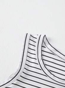 2pcs/Set Young Boy Sleeveless Undershirt Tops, Lightweight Summer Outdoor Sports Running Top, Size 4-12 Years Old