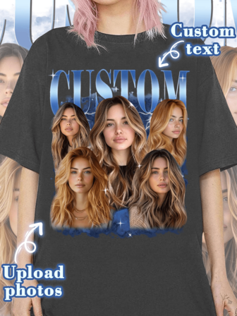 Customized Women's T-Shirt - Add Your Own Text (Anniversary/Wedding Vow/Engagement Announcement/The Day We Became A Couple), Gift For Girlfriend/Wife, Valentine's Day Gift