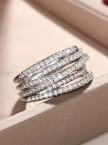 MADEONE 1枚925纯银复古线条缠绕戒指，适合女士日常搭配，也可作为派对配饰，高品质女士戒指，精致珠宝礼品 - 款式1 - 查看 6