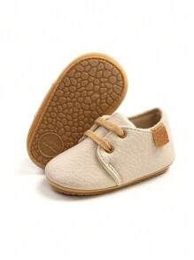 Infant Shoes Boys Girls Infant Sneakers Non-Slip Rubber Sole Toddler Crib First Walker Shoes - Apricot - View 5