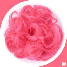 Synthetic Messy Bun Chignon Donut Gary Hair Bun Pad Elastic Hair Rope Rubber Band Hair Extensions