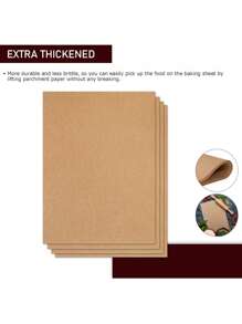 100/50 ورقة شمعية مقاومة للشحوم لورق الخبز ، بطانات صينية الهواء المقلي ، ورق وجبات وبيتزا مقاومة للالتصاق ، أدوات مطبخ للطهي والشواء والشواء والتعبئة الغذائية للشواء والنزهة والمطعم - متعدد الألوان - مشاهدة 5