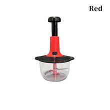1 Pc Manual Hand Crank Vegetable Chopper With Blade Guard, 50.72 Oz Capacity, Stainless Steel, For Chopping Vegetables, Mincing Garlic, Cutting Meat, Easy To Clean, Suitable For Home Kitchen