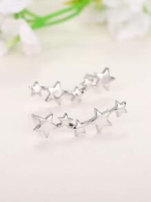 1 对青少年魅力耳钉适合女孩礼物适合日常装饰适合派对珠宝生日礼物 - 1# - 查看 14