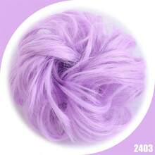 Synthetic Messy Bun Chignon Donut Gary Hair Bun Pad Elastic Hair Rope Rubber Band Hair Extensions
