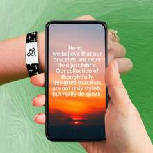 1pc Bible Verse Bracelets With NFC, Christian Daily Bible Verse Bracelet, Inspirational Bible Verse With NFC Music, Wearable Bible Bracelet Christian Wristbands Bible Gifts For Men Women