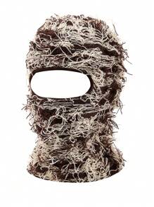 Balaclava Desgastada Máscara de Esqui Unissex - Balaclava Tricotada Máscara de Rosto Completo à Prova de Vento Desgastada Shiesty à Prova de Vento para Clima Frio