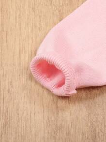 Young Girl Lightweight Bowknot Hollow Out Long Sleeve Cardigans, Versatile Casual Airy Air Conditioning Cover Up Sweater Jackets For Spring, Summer And Autumn - Pink - View 5