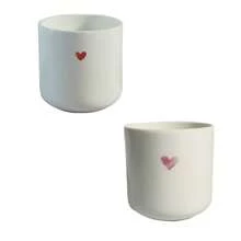 1pc Red Heart-Shaped Ceramic Mug, Bone China Coffee Cup, Lovely And Water Cup For Couples Back To School