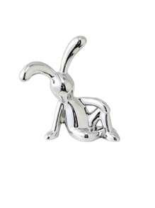 1 件创意卡通坐姿长耳兔镀金/镀银装饰小雕像，适用于家庭客厅、茶几、电视柜、入口、窗台、浴室、汽车内饰、现代办公桌、商业酒吧、书店、咖啡厅装饰、情侣礼物、节日、生日、派对礼物、摄影道具 - 銀色 - 查看 14