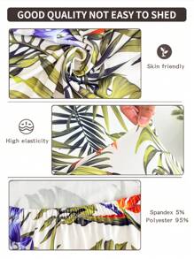 1 pieza Funda de cojín de asiento de sofá elástica y de alta calidad, de tejido suave y cómodo, estampado digital reutilizable de seda de leche con estiramiento, funda de cojín de sofá para todas las estaciones