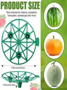 5/10pcs. Plastic Watermelon Support Pallet - Anticorrosion, Sturdy Blue Tray For Garden And Farm Fruit Displays, Perfect For Melons And Large Fruits