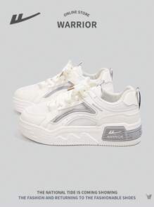 WARRIOR 1 Paar Damen Segeltuch Schnürschuhe, gepolstert stoßabsorbierend rutschfest komfortable Plateau Lässig Outdoor Sneaker mit niedrigem Schaft