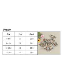 Newborn Girl Outfit, Long Sleeve Off-Shoulder Flower Print A-Line Romper Dress With Headband Clothes