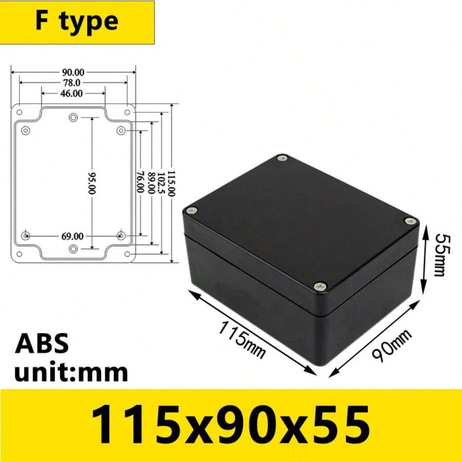 Connection Box Terminal Box Wiring Connection Box Water Resistant IP65 ABS Electrical Project Box Enclosure Instrument Case