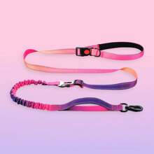 AKAPET Fashionable Multifunctional Dog Traction Rope, 5-7.5 Feet Dog Bungee Jumping Leash, Retractable Reflective Dog Leash, Outdoor Dog Walking Liberates Hands