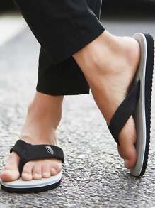A New Type Of Casual Flip Flops For Teenagers And Men With Comfortable, Lightweight, And Fashionable Foot Feel (Slightly Smaller In Size) - Grey - View 4