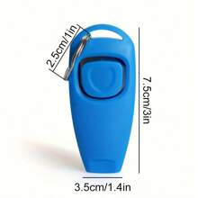 全新宠物训练响片套装，带彩色响片，训练响片适用于狗、猫、马、鸟、海豚、牛、山羊、兔子和其他宠物，宠物响片 + 口哨训练口哨带钥匙扣（浅蓝色、粉色、黑色）