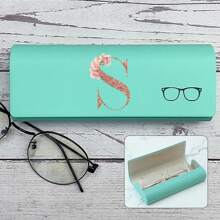 Hard-Shell Spectacle Case Men Women Glasses Case PU Leather Portable Anti-Extrusion Sunglasses Storage Box Folding Eyewear Pouch