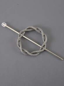 1件复古金属日月宫廷图腾波西米亚锌合金发夹发髻器发饰，四季皆宜，发髻发饰，发型发夹，发饰，头部饰品 - 彩色 - 查看 13