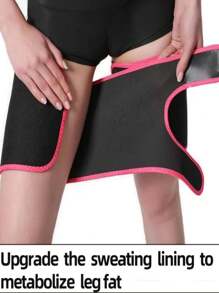 1 Pair Sports Fitness Sweat Leg Warmers, Running Protection Knee Braces, Sauna Sweat Leg Wraps