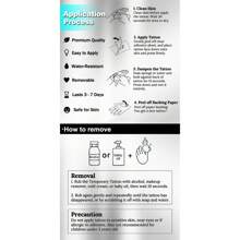 JKCODE TATTOO 东方鹤手臂纹身 - 黑色、红色、绿色水彩画丹顶鹤图腾臂章纹身贴纸 - 男士两用，神话图案临时纹身，适用于手/背部，持续 3-5 天 - 紅色 - 查看 9