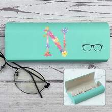 硬壳眼镜盒男女眼镜盒 PU 皮革便携式防挤压太阳镜收纳盒折叠眼镜袋