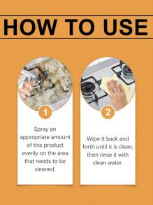 jakehoe 4/2/1pcs厨房油污清洗剂，清洁家用重油污清洁剂，适用于厨房、炉灶、浴室、水龙头、墙角、厨具，去污泡沫清洁剂，送家人、朋友、礼物（新旧款随机发送）