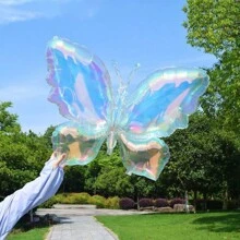 Colorful Transparent Bow Foil Balloons, Birthday Party Anniversary Background Decor,Christmas - Multicolor - View 10