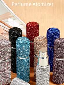 3/1pc Diamond Refillable Perfume Atomizer Bottles,Portable Mini Separate Perfume Bottle,Travel And Outings Spray Boxes Dispensers 10ml