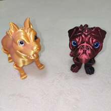 1pc 3D Printed Animal Collection, 3D Printed Toy, Movable Joint Animal Toy, Creative Desk Decor & Collection, Suitable For Birthday Gift, Party Favors And Rewards - Multicolor - View 8