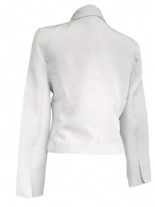 SACO CORTO DOBLE BOTON - Blanco - Ver 4