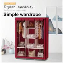 Buildable Closet With Dust-Repellent Fabric, Strong And High-Quality Structure - Practical And Aesthetic Design For Efficient Home Organization - Modular Buildable Closet With Strong And Dust-Repellent Fabric - Practical And Elegant Storage For Clothes And Accessories, Made With Highly Durable Materials, End Of Year Dresses - Random Color - View 5