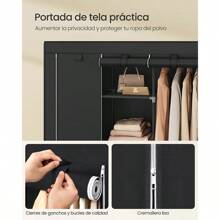 Buildable Closet With Dust-Repellent Fabric, Strong And High-Quality Structure - Practical And Aesthetic Design For Efficient Home Organization - Modular Buildable Closet With Strong And Dust-Repellent Fabric - Practical And Elegant Storage For Clothes And Accessories, Made With Highly Durable Materials, End Of Year Dresses - Random Color - View 4