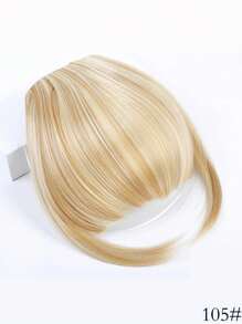 8英寸刘海发夹,带鬓角刘海假发,扁平法式刘海夹式接发,自然浓密刘海及鬓角假发,适合女性日常佩戴 - 彩色 - 查看 10