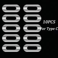 100/10pcs Charging Port Protector Film Sticker Compatible With Iphone 16 15 14 13 12 11Pro Universal Phone Type-C Dustproof Sticker - Clear - View 5