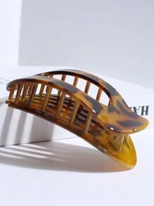 1个/3个装女士豹纹扁平发夹，舒适弧形设计，适合中等厚度发质，休闲场合，例如驾驶、瑜伽、香蕉发夹、女士、美发工具、卷发、旅行、美发工具、女士配饰、发饰、秋季、旅行、女士、美发工具、发饰、饰品、礼物、旅行、礼物发饰、女士、礼物、礼物、礼物、发饰、女士配饰、圣诞礼物、成人礼发饰、美容礼品创意、女士礼物、优雅爪夹 - 彩色 - 查看 8