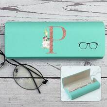 Hard-Shell Spectacle Case Men Women Glasses Case PU Leather Portable Anti-Extrusion Sunglasses Storage Box Folding Eyewear Pouch