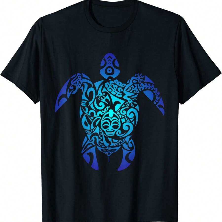 Sea Turtle Hawaii Islander Polynesian Maori Art T-Shirt