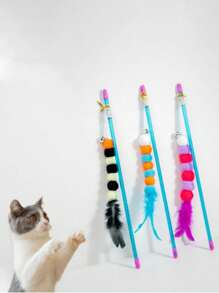 Interactive Cat Toy With Elastic Rope And Imitation Caterpillar Design - Promotes Exercise And Mental Stimulation For Cats