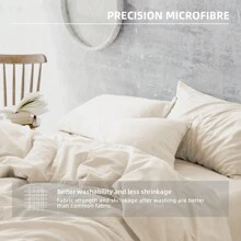 Farfallarossa Bedding Pillow Cases - 1/2 Packs - Soft Brushed Microfiber Fabric - Shrinkage And Fade Resistant, Hypoallergenic, Breathable, With Invisible Zipper - Beige - View 5