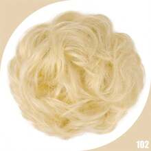 Synthetic Messy Bun Chignon Donut Gary Hair Bun Pad Elastic Hair Rope Rubber Band Hair Extensions
