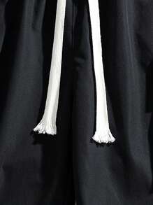 Men's Summer Solid Color Multi-Pocket Cargo Shorts