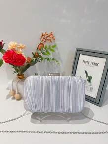 Women Evening Bags - Silver - View 2