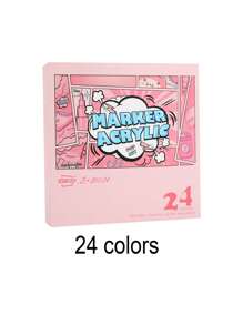 GuangNa 12/24/36/48/60/72/84/96/120 色圆头 2.0 马克笔 - 多色可选，不晕染，适合学校和艺术，适合朋友的返校文具文具礼物，返校礼物