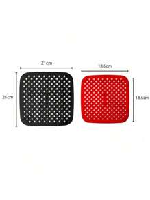 Kit 2 Non-Stick Silicone Fryer Mat For Air Fryers/Silicone Pad Mat For Lining Airfryer