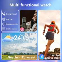 New Hot 1.83-Inch Full Touchscreen Smartwatch For Men And Women, With Wireless Call Answering/Dialing, Pedometer, Calorie Tracking, Multiple Sports Modes, Notification Alerts, Remote Camera Control, Music Playback Control, And Fitness Tracking Functions, Compatible With Android And IOS Smartphones