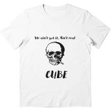 Unisex T-Shirt We Sleeve Ain't Cool Get Cotton It Tee Real Friends Cube Birthday Gift Shirts For Fathers Day Multicolor, Small-5X-Large