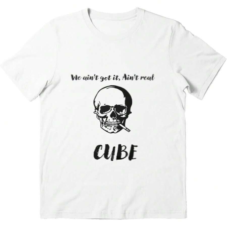 Unisex T-Shirt We Sleeve Ain't Cool Get Cotton It Tee Real Friends Cube Birthday Gift Shirts For Fathers Day Multicolor, Small-5X-Large